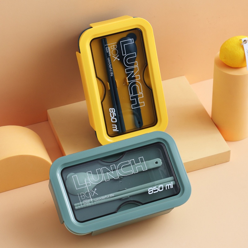 Hộp Cơm Giữ Nhiệt Lúa Mạch FANTASTIC - Hộp Cơm Bento 2 Ngăn Phong Cách Nhật -