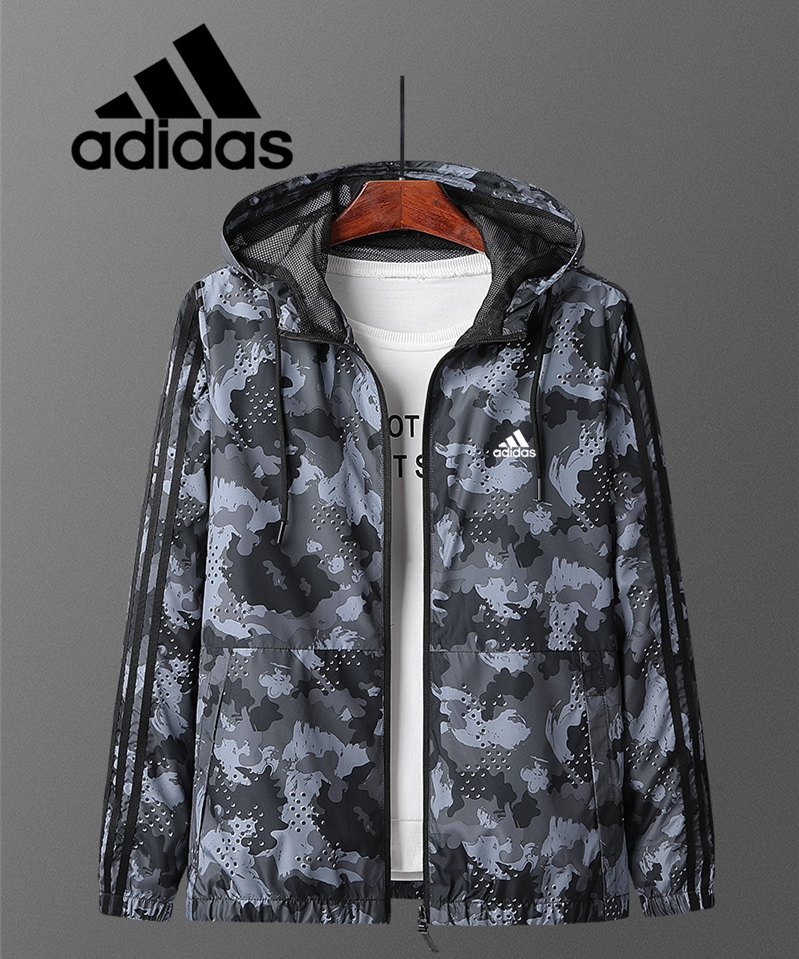 Áo khoác Adidas  cỡ lớn ôm dáng họa tiết rằn ri sành điệu cho nam và nữ