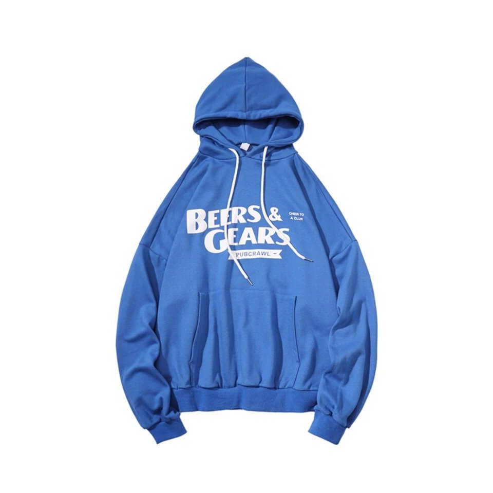 Áo hoodie nỉ ngoại tốt phối in BEER AND GEAR - HD027 (có ảnh thât)