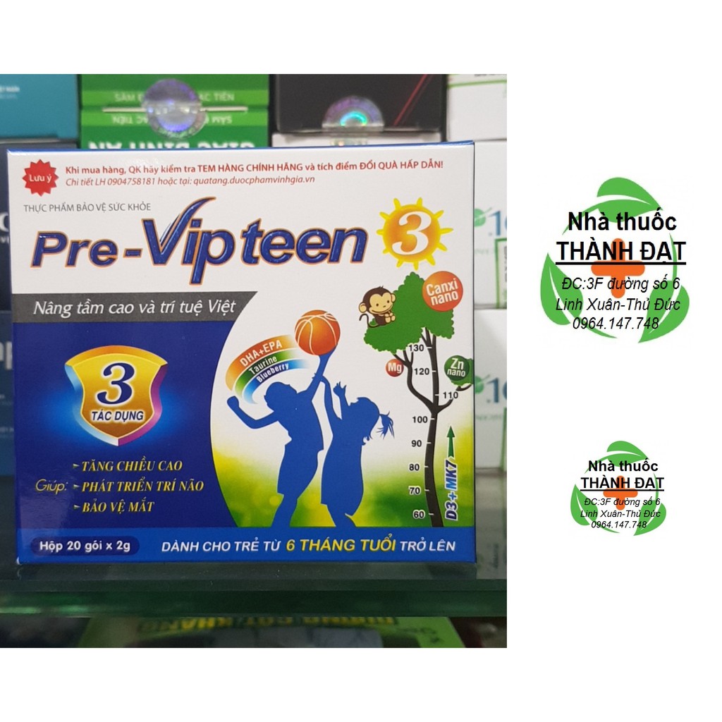 Pre - vipteen 3 hỗ trợ tăng chiều cao mk7