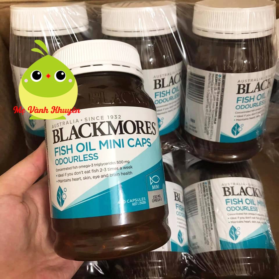 Dầu cá không mùi Blackmores Fish Oil Odourless, Úc (400v)