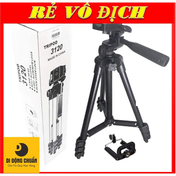 Gậy chụp ảnh TRIPOD Loại Tốt Cứng Cáp 3120  + Tặng Kèm Kẹp Điện Thoại Đa Năng | WebRaoVat - webraovat.net.vn