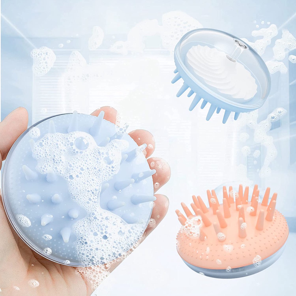 [Hàng mới về] Bàn chải gội đầu làm từ silicon hình con sứa