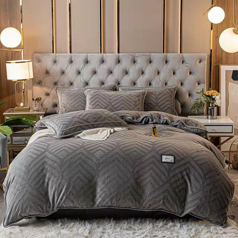 Bộ nỉ nhung dệt vân chìm vân nổi mẫu mới