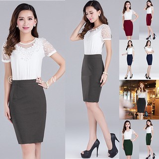 Chân Váy Nữ Xẻ Tà Sau