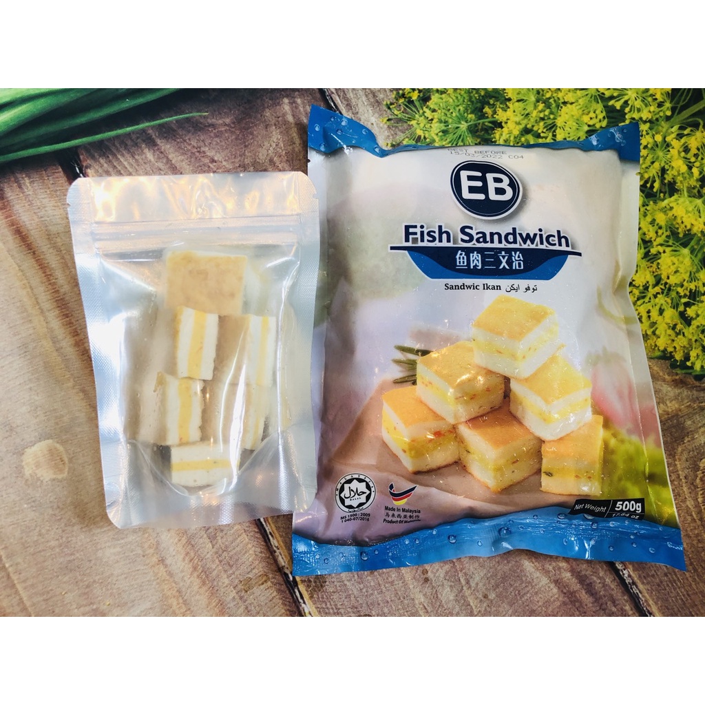500G VIÊN SANDWICH CÁ HỒI , NHẬP KHẨU MALAISIA /100G