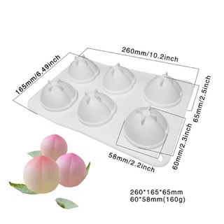 Khuôn silicon hình trái đào