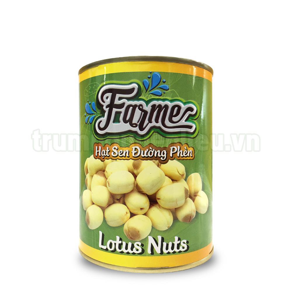 Hạt sen ngâm đường phèn Farme hộp 560gr