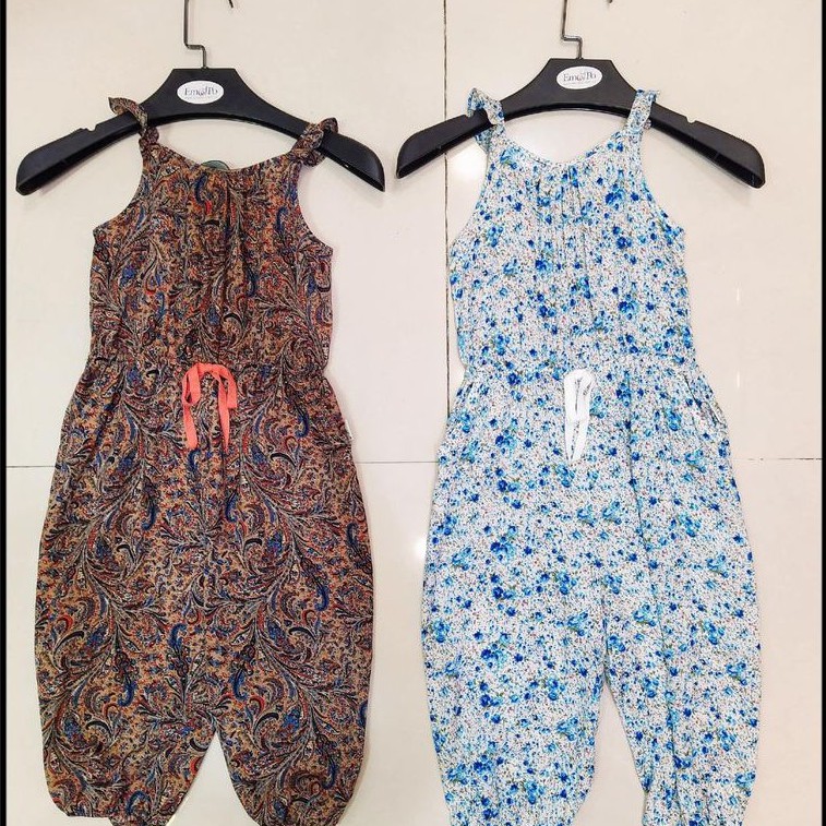 [Mã LTP50 giảm 50000 đơn 150000] Jumpsuit 2 dây, dáng lửng cho bé gái Emspo AQL3811