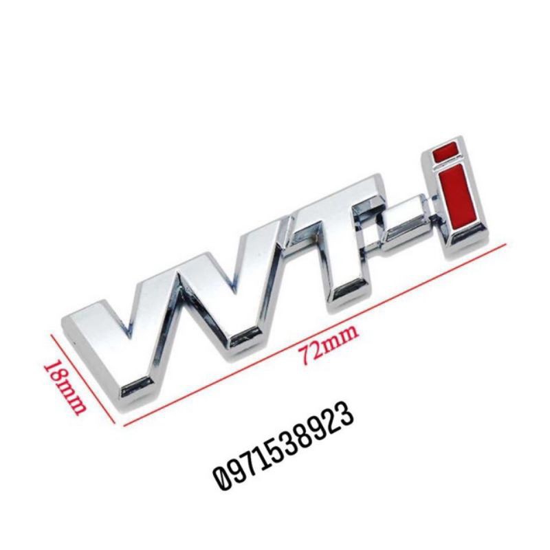 Chữ vvti bằng kim loại cho camry vios yaris corolla