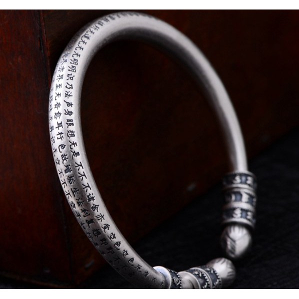 Vòng Tay Khắc Bát Nhã Tâm Kinh - Charm Om Mani Padme Hum - VT329