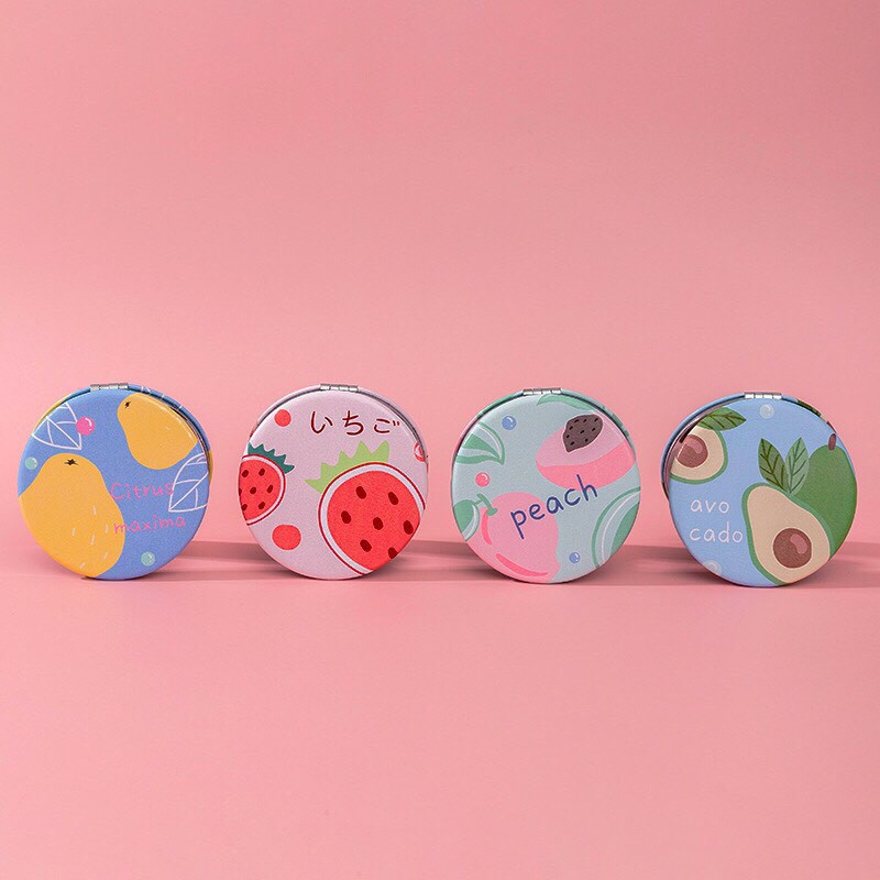 Gương Mini Cầm Tay 2 Mặt Cao Cấp - Gương Mini bỏ túi- Lavashop241