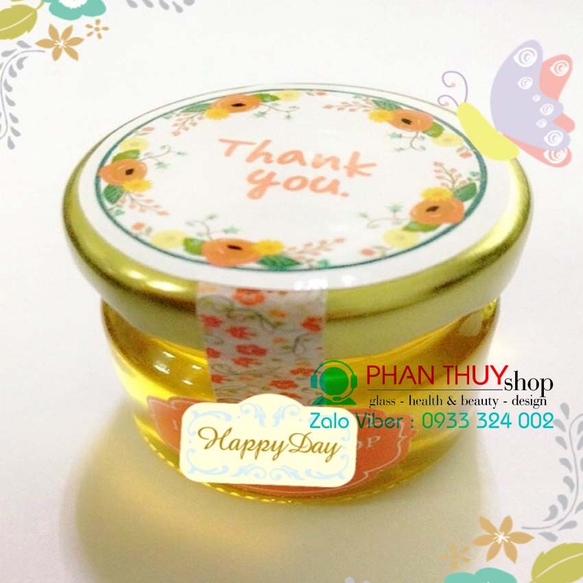Combo 10 Hũ Thủy tinh 30ml nắp Thiết
