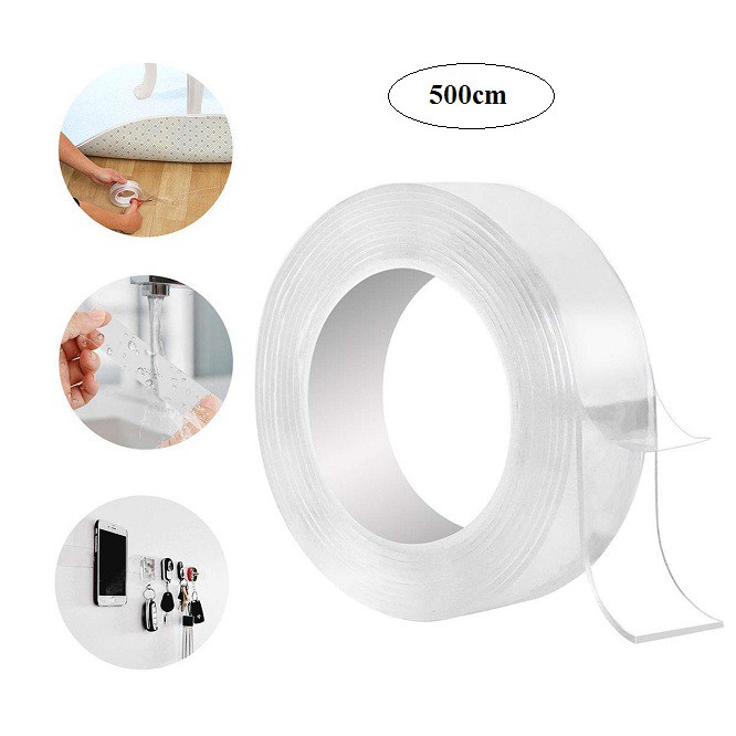 [ CUỘN 3 MÉT ] băng keo 2 mặt dán tường đa năng IVY GRIP TAPE - băng dính chịu lực cuộn 3 mét