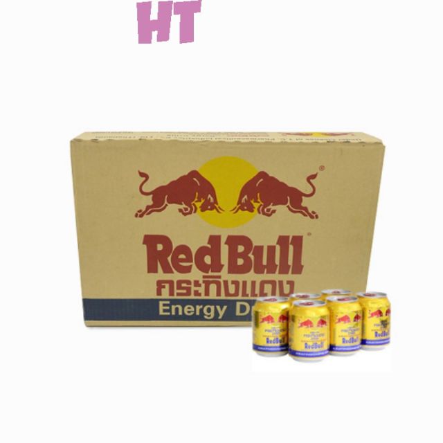 {hsd 2023} Thùng 24 Lon Bò Cụng Redbull Hàng Thái Lan