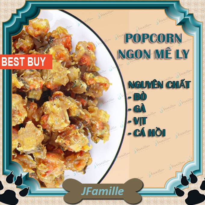 Đồ Ăn Vặt Cho Thú Cưng JFamille, Viên Thịt Cá Rau Củ, Giàu Dinh Dưỡng & Chất Xơ, Vitamin, Axit amin. JF169