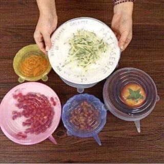 Set nắp đậy thức ăn silicon