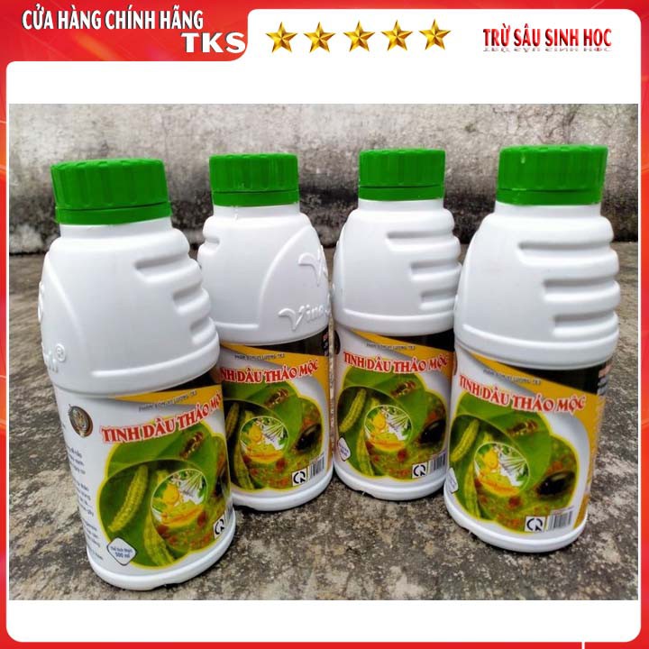 TINH DẦU THẢO MỘC: Phòng Trừ Sâu, Rầy, Côn Trùng Gây Hại Cây Trồng - Bằng Sinh Học - Chai 500ml