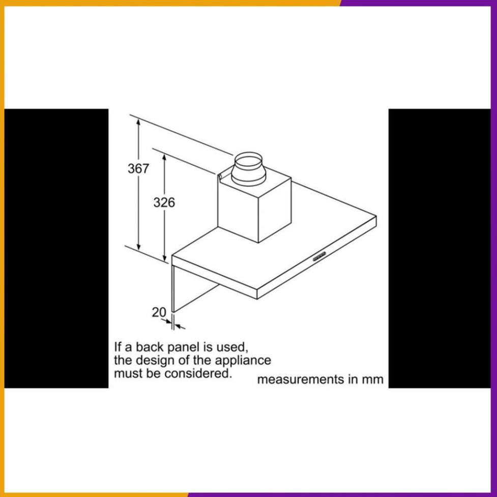 Máy hút mùi treo tường Bosch HMH.DWB97DM50B TGB nhập khẩu nguyên chiếc ( CHÍNH HÃNG PHÂN PHỐI )