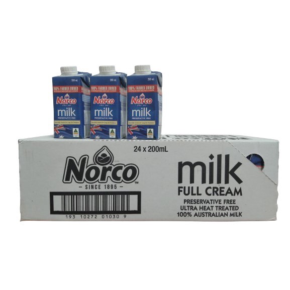 Thùng 24 Hộp Sữa Tươi Nguyên Kem Norco 200ml - Sữa Tươi Úc