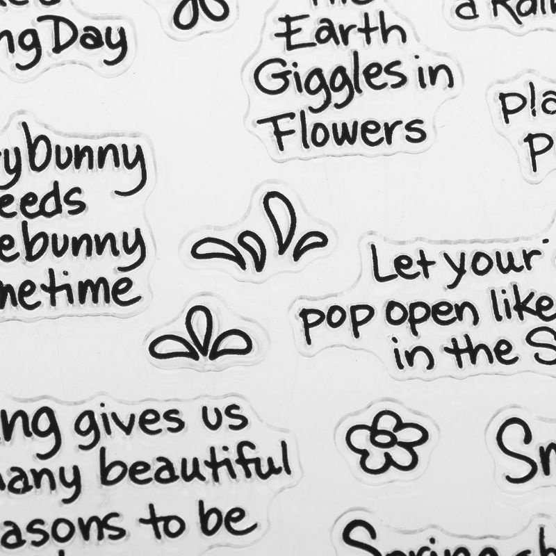 Tem Đóng Dấu Bằng Silicone Trong Suốt Cỡ Nhỏ Tiện Dụng