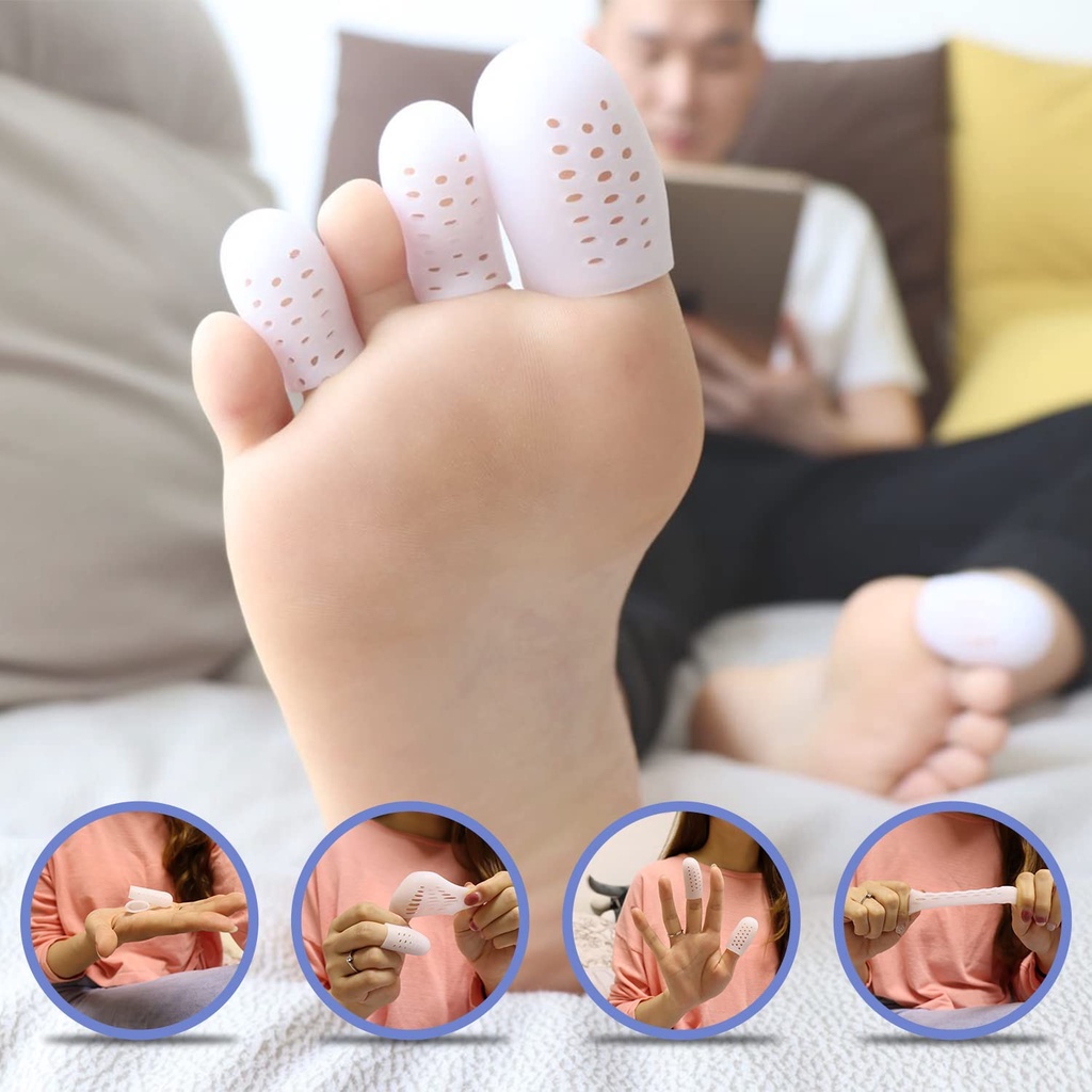Miếng đệm gel bảo vệ ngón chân thoáng khí tiện dụng