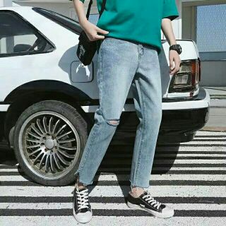 [ Order]  Quần jeans rách gối ulzzang
