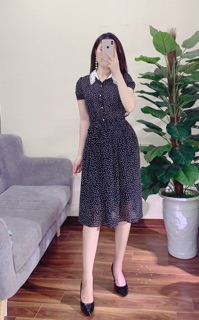 Váy xoè cổ đá sang chảnh