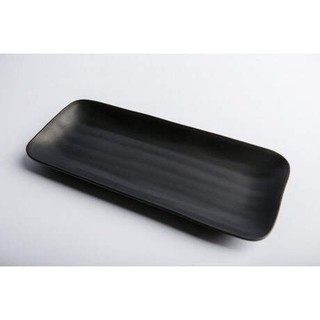 Dĩa Chữ Nhật 27cm dài size nhỏ kiểu Nhám đen, Vân gỗ - SF-DCN38N