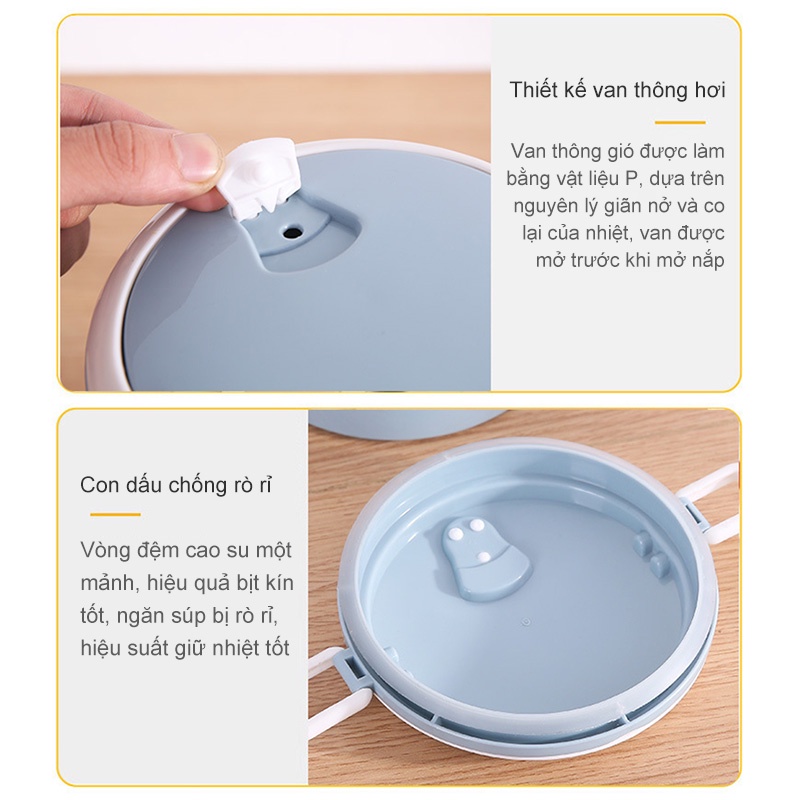 [HCM]Hộp Cơm Cắm 3 Tầng Start - Cặp Lồng Giữ Nhiệt-【GM-BXGBDH12】