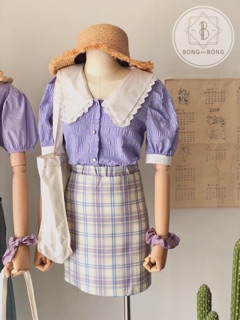 SÉT TÍM CỔ BÈO SIÊU HÓT( kèm ảnh thật  tự chụp)