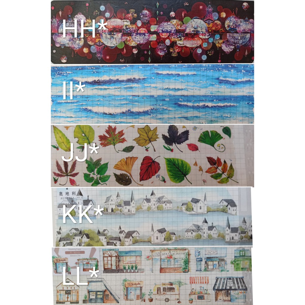 (LẺ) Băng keo chiết Washi Tape link 7