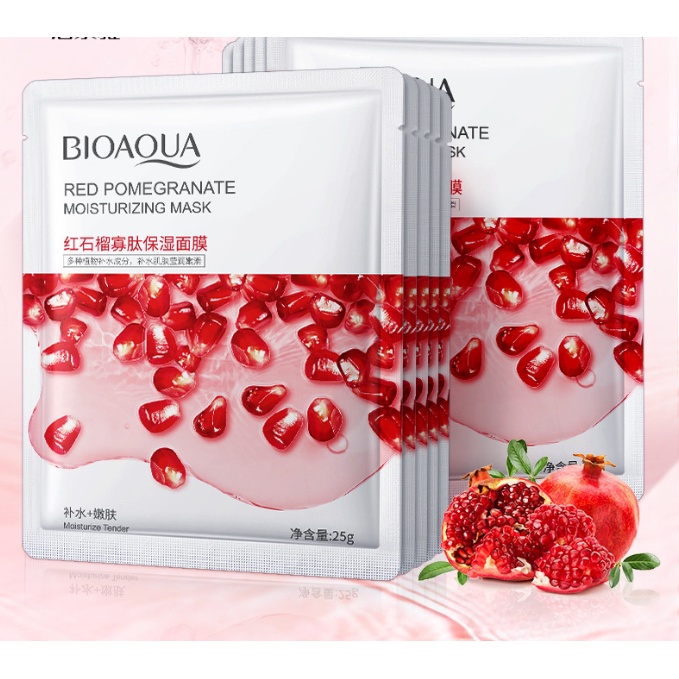 Mặt nạ giấy Bioaqua Hương Trái Cây dưỡng trắng cấp ẩm giảm mụn