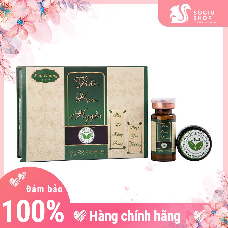 Phụ Khang Trần Kim Huyền - Dành cho phụ nữ ngừa khuẩn, giảm tanh hôi, khí hư, tạo niêm mạc mới, cân bằng PH, hồng cô bé