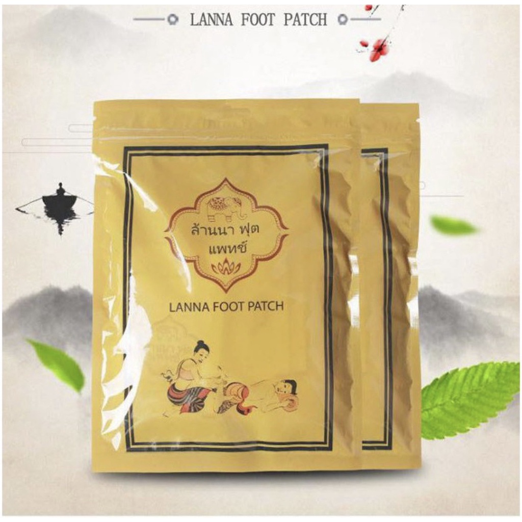 10 Miếng Dán Thải Độc Bàn Chân Thái Lan Detox Lanna Foot Patch