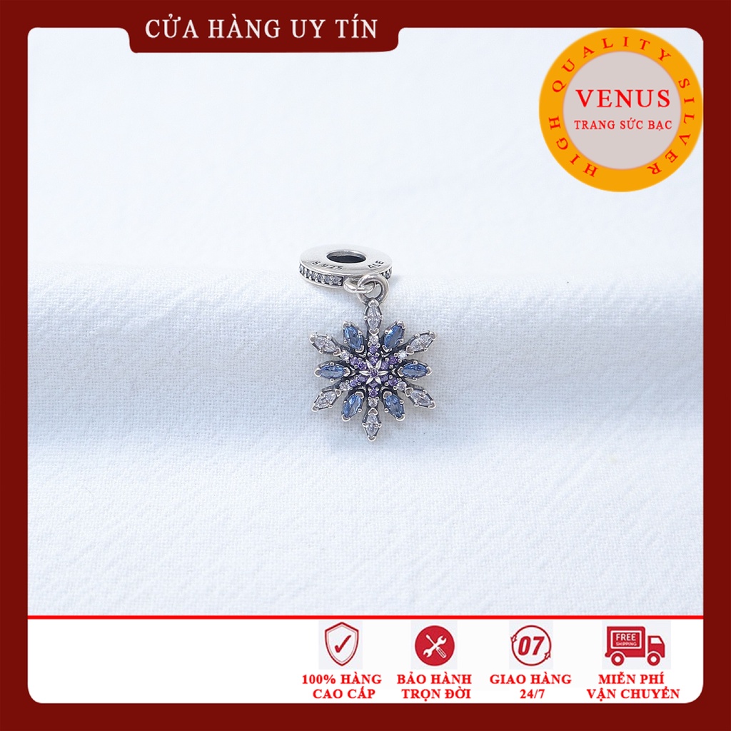 [Charm bạc 925 cao cấp] Charm treo bông tuyết- Mã sản phẩm VENUSBT