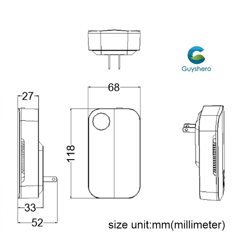 Máy lọc không khí Giải phóng các ion âm Làm sạch không khí nhanh chóng No Hepa Filter Need Plug in Style SG-168