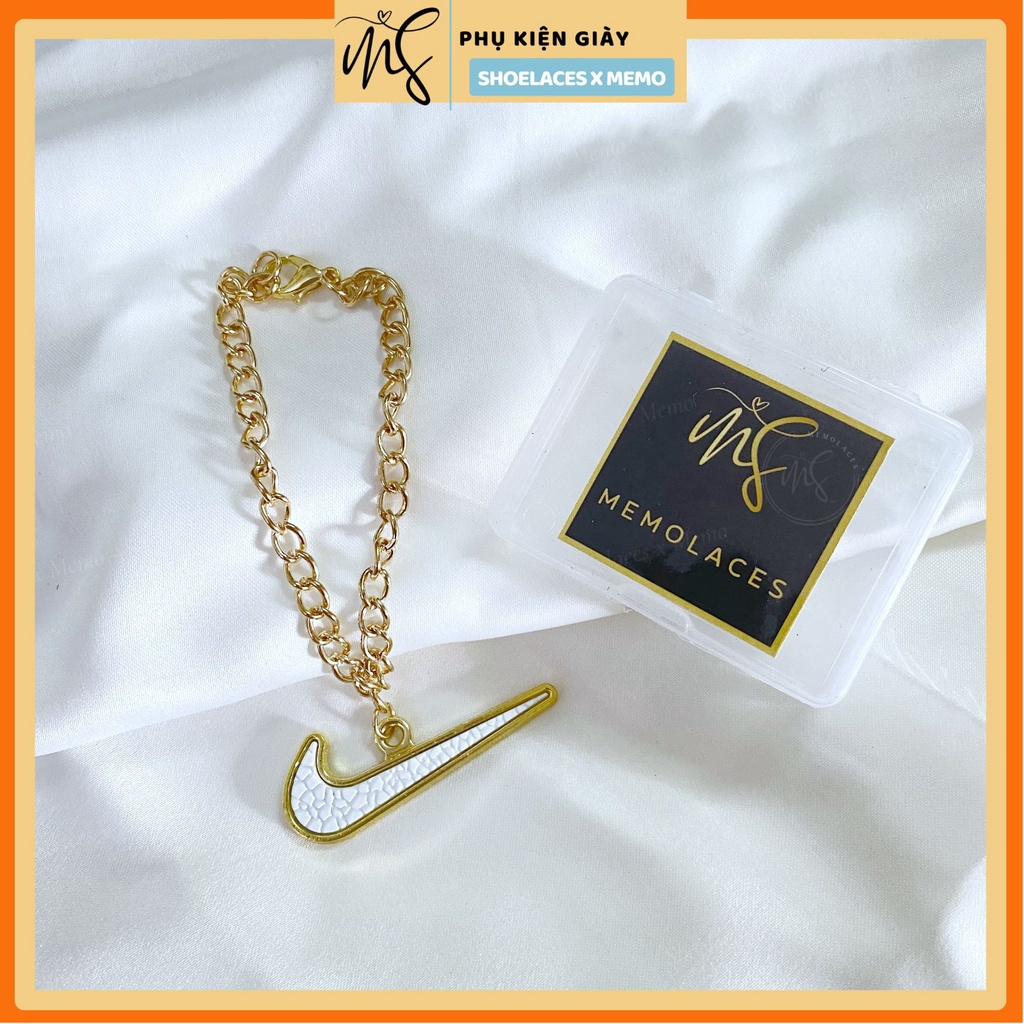 Phụ kiện tag treo giày swoosh Low Pixel,dây treo trang trí giày logo