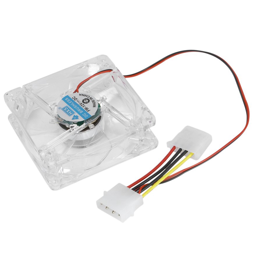 ✨✨ Computer PC Fan 80mm With LED 8025 Silent Cooling Fan 12V LED Luminous Chass