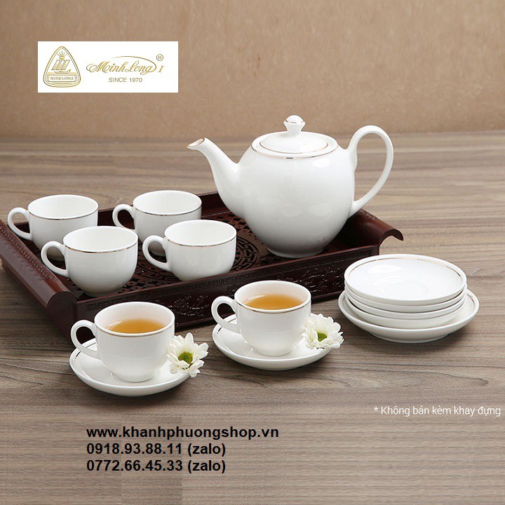 Bộ tách trà sứ minh long - bộ tách trà sứ minh long