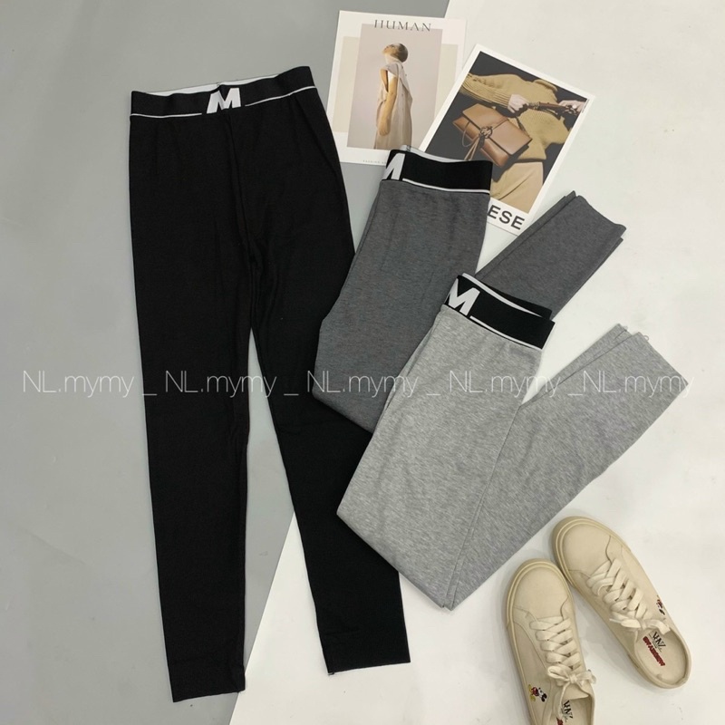 Quần legging chữ M siêu tôn dáng giữ ấm