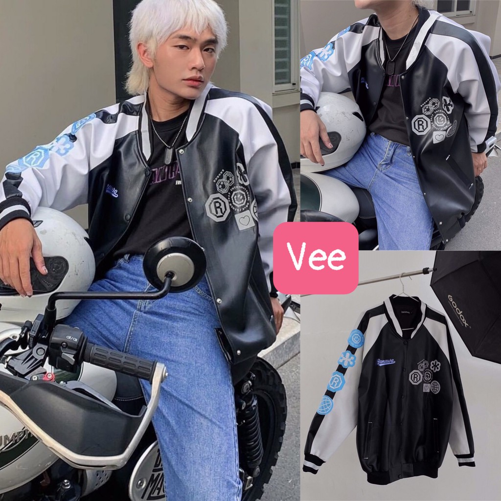 Áo khoác nam nữ kiểu dáng bomber da banawa trẻ trung năng động/ Áo khoác chống nắng bigsize dáng rộng unisex_veestore