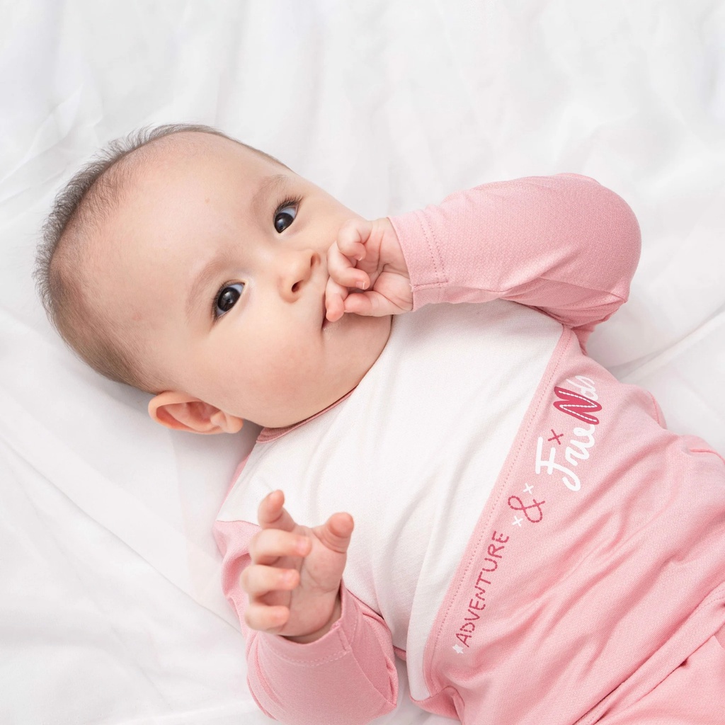 Bộ cộc tay Bamboo cotton Bu baby BBC130101 cho bé từ 6m - 4Y