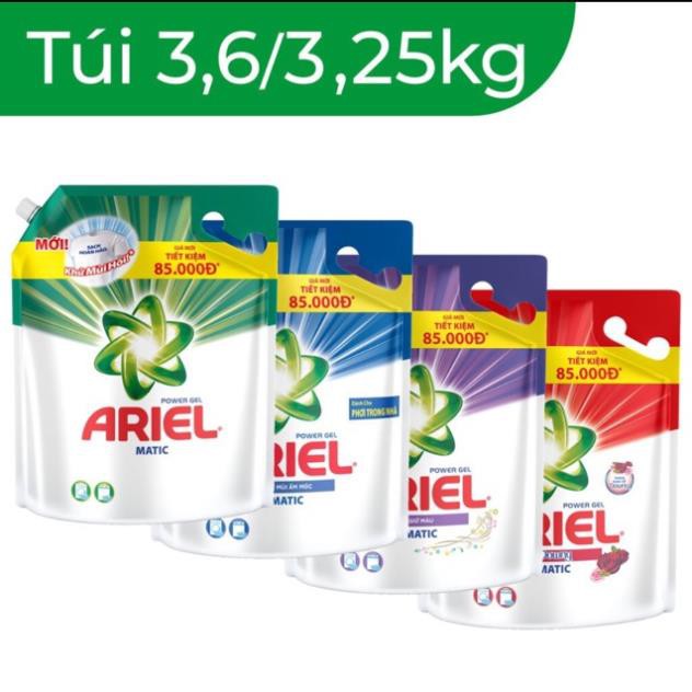 { Hàng chính hãng} Ariel Matic nước giặt túi 3,6/3,25kg