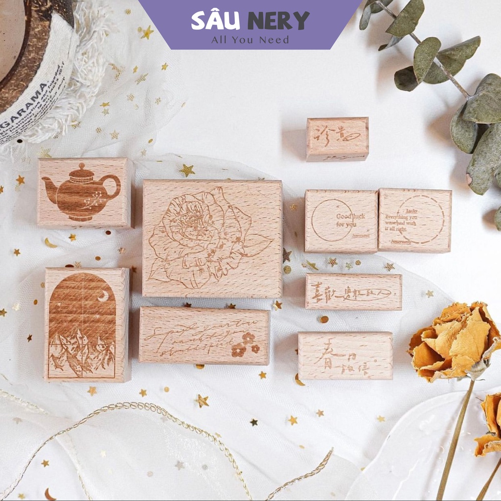 Sâu Nery - Con dấu gỗ trang trí Vol.3 by Jenny Studio