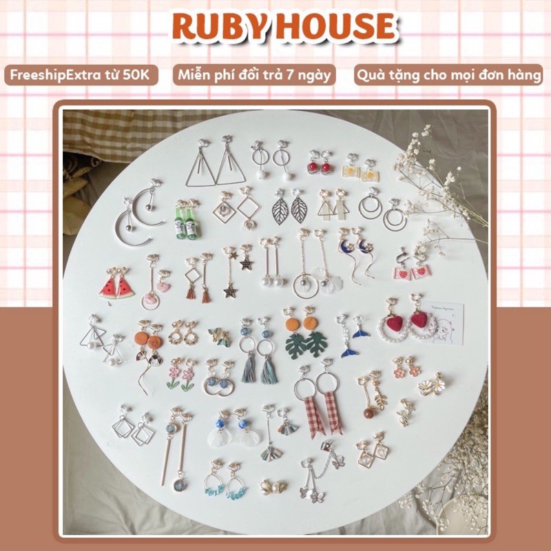 KHUYÊN TAI KẸP cho người không bấm lỗ tai /Freeship