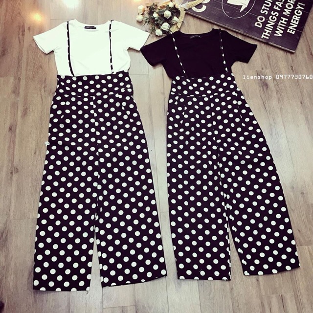 Set quần áo chấm bi