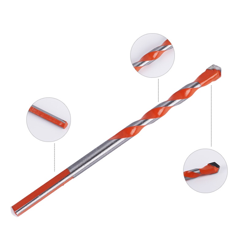 Bộ 10 Mũi Khoan Tam Giác 6mm Chất Lượng Cao Bằng Cacbua Dùng Khoan Gạch Men / Kính / Gỗ / Kim Loại