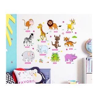 Decal Vườn thú tiếng Anh 2