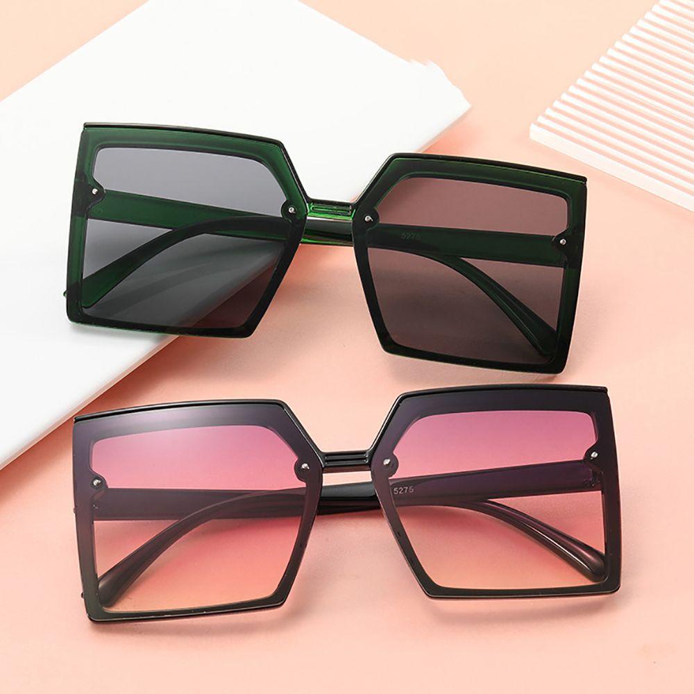 Kính Mát Tròng Đa Giác Chống Bức Xạ Phong Cách Hàn Quốc Cho Nam Và Nữ